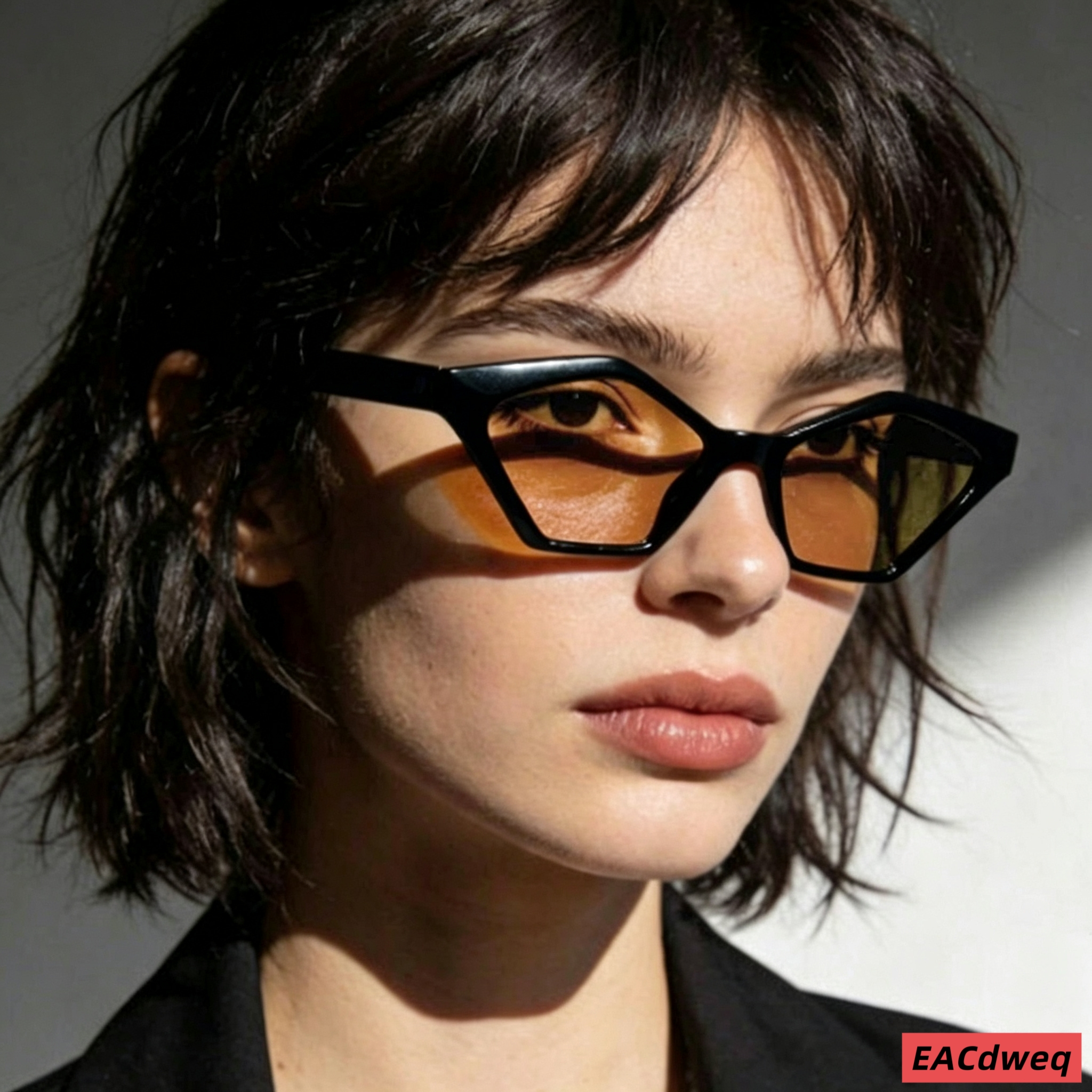 Sunglasses Cat Eye - 1Pc Retro Fashion Cat-Eye Narrow Frame