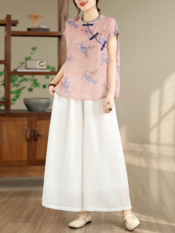 Linen Pant Wide - Summer 2026 Women's Cotton Linen Set