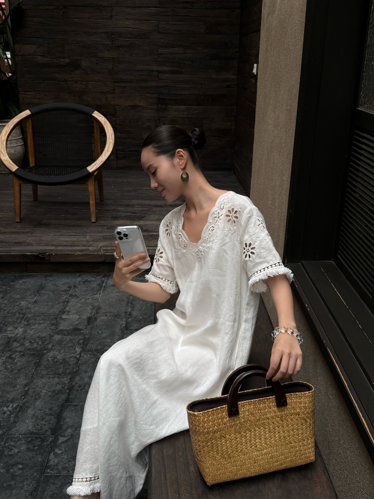 Elegant Simple Style Holiday C - Linen Dress Wrap 评论和价格