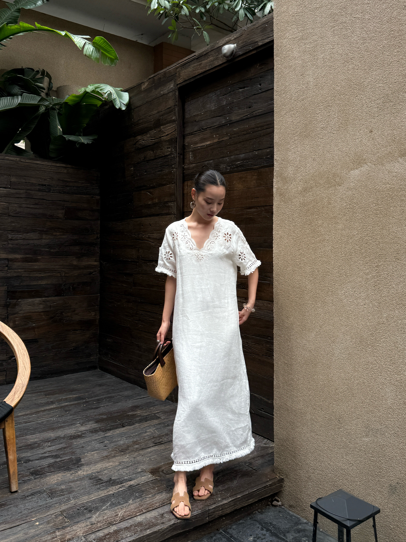 Elegant Simple Style Holiday C - Linen Dress Wrap 评论和价格