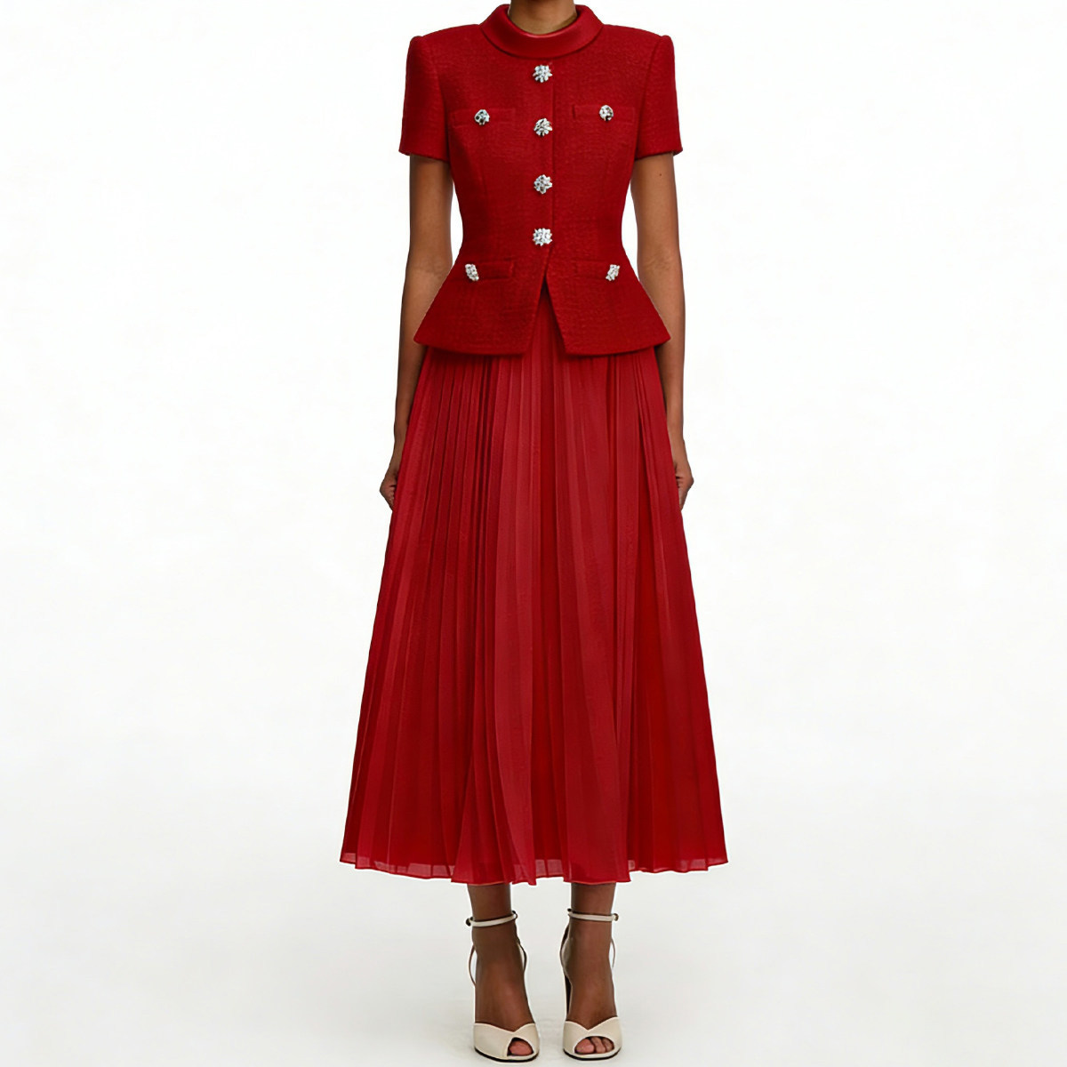 Brand Elegant Two Piece Set Su - Linen Dress Wrap 评论和价格