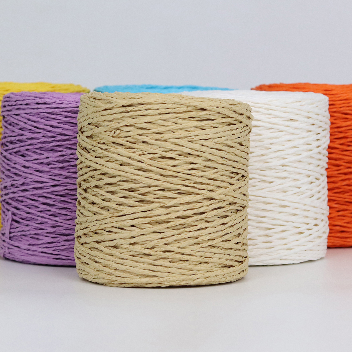 100g Raffia Straw Yarn Handmad - Crochet Bag Raffia 评论和价格