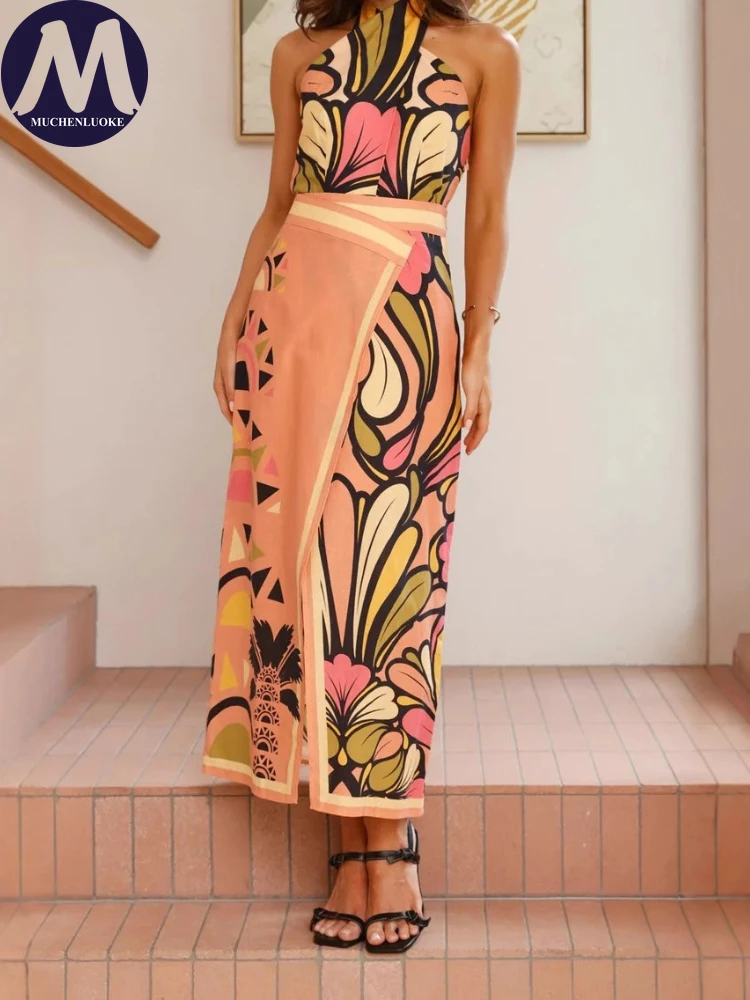 Set 2 Piece Woman Summer New S - Linen Dress Wrap 评论和价格
