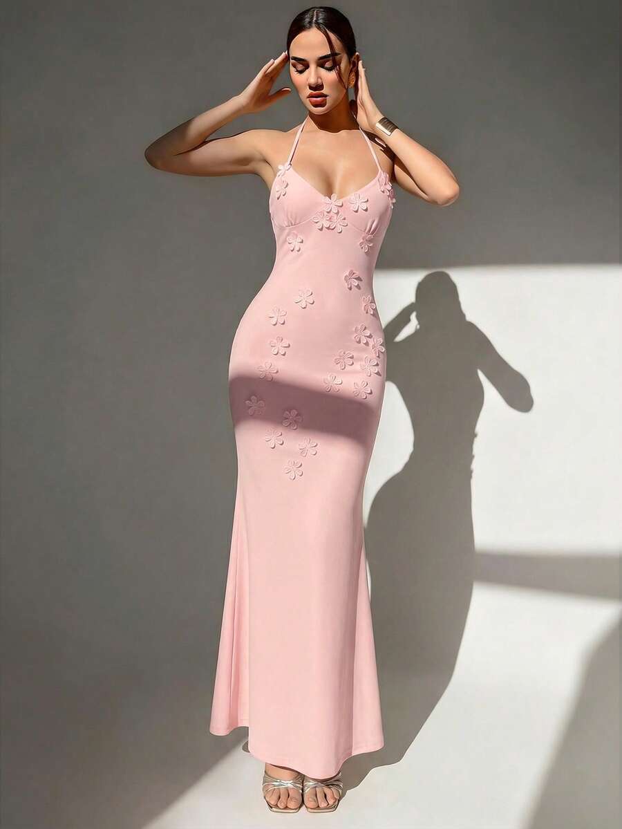 Womens Sexy Y2K Micro Cup Fron - Maxi Dress Halter 评论和价格