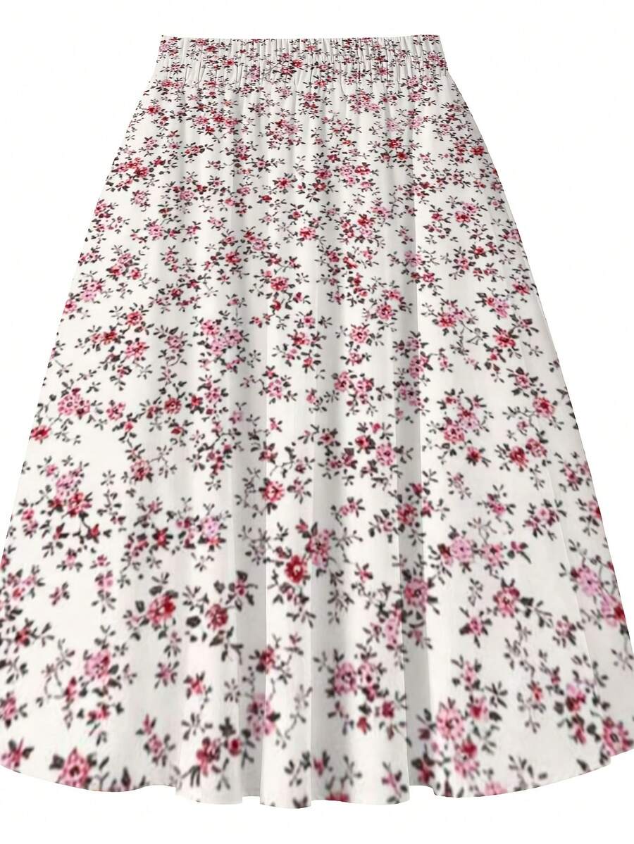 Oversized Floral Midi Skirt Pi - Midi Skirt Floral 评论和价格