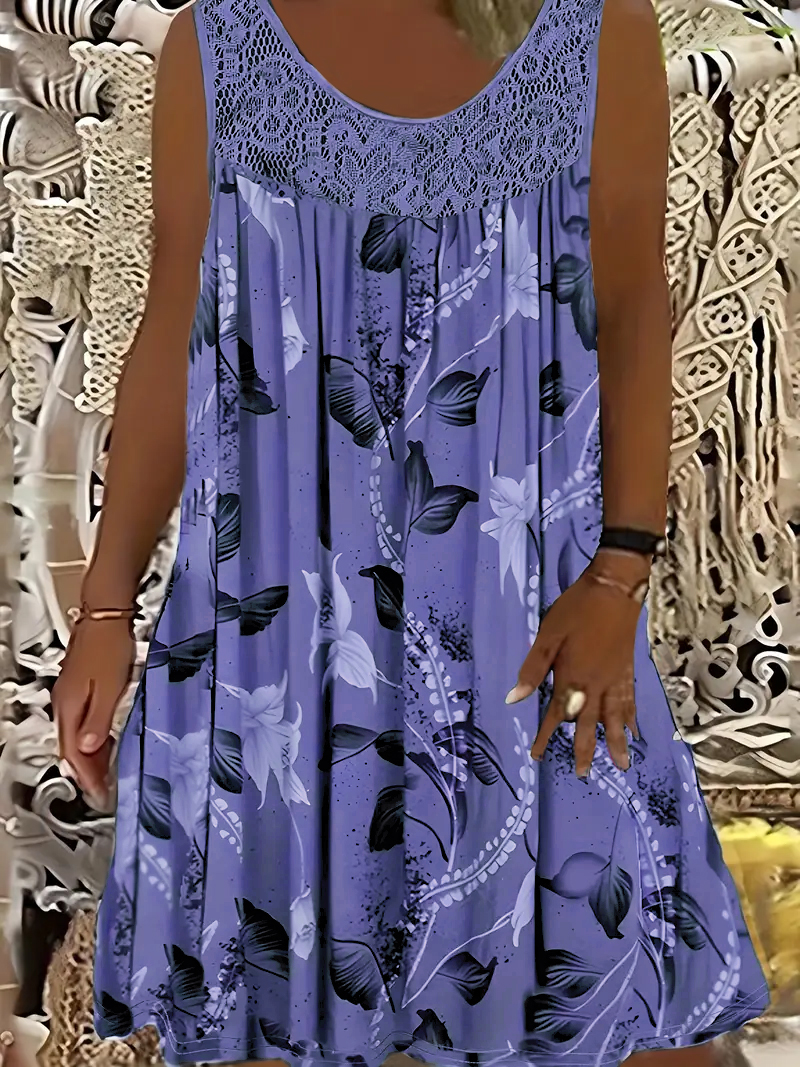 Plus size women's sleeveless r - Romper Floral Print 评论和价格