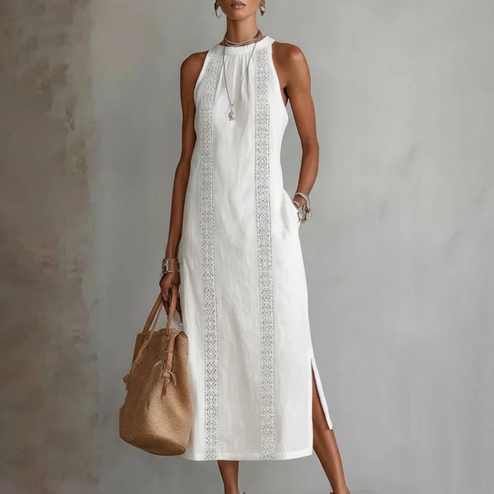 2026 Summer Dress for Women Sl - Linen Dress Wrap 评论和价格