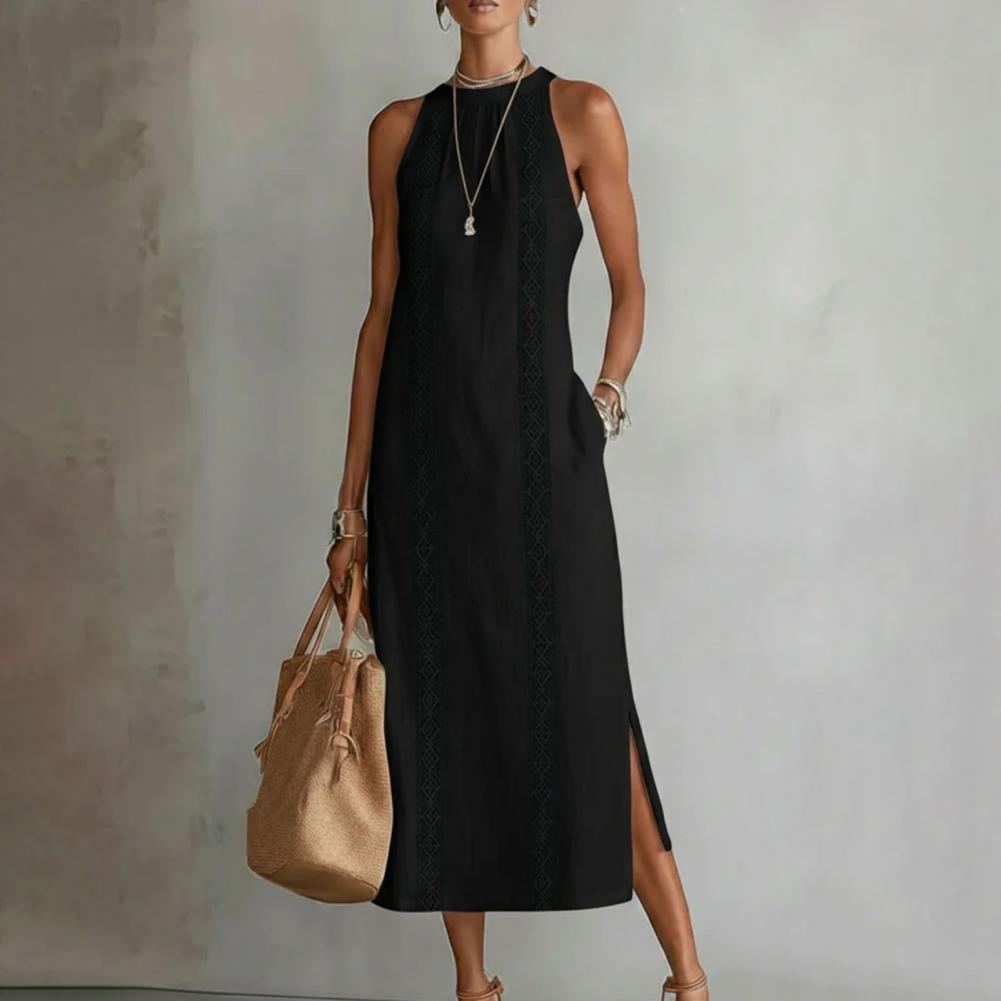 2026 Summer Dress for Women Sl - Linen Dress Wrap 评论和价格