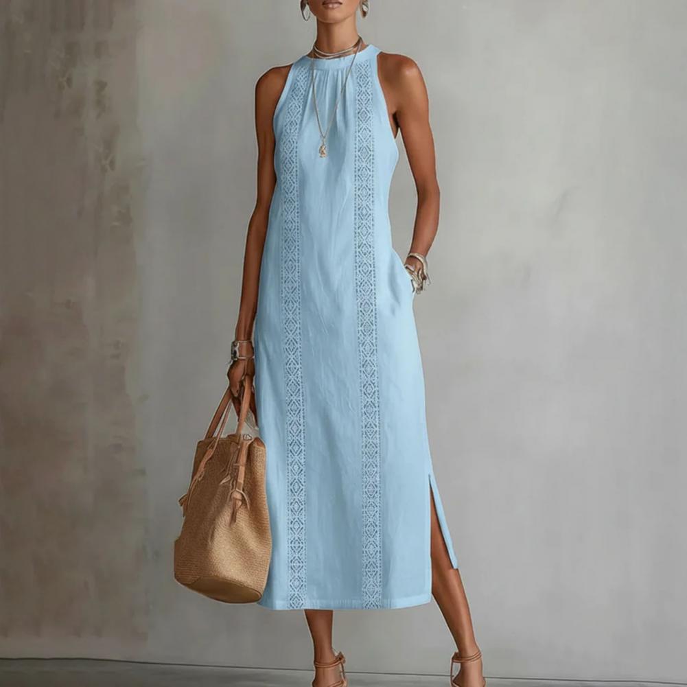 2026 Summer Dress for Women Sl - Linen Dress Wrap 评论和价格