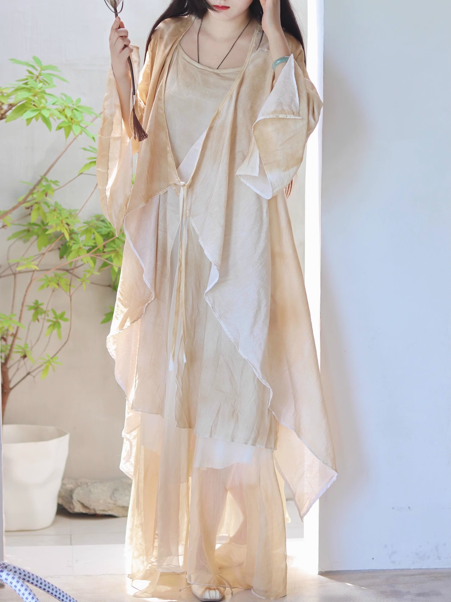 New Chinese Style Cotton Linen - Linen Dress Wrap 评论和价格