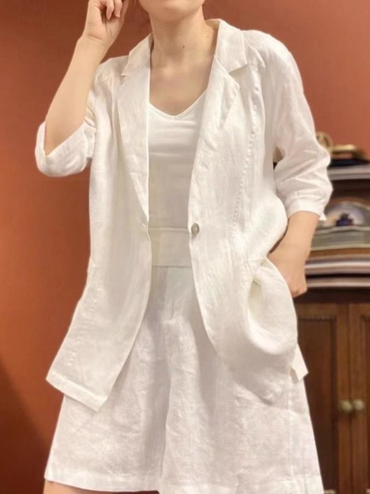 Slimming Wide Leg Short Pants  - Linen Pant Wide 评论和价格