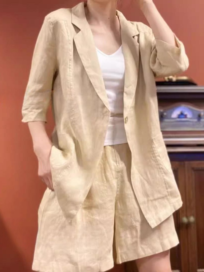 Slimming Wide Leg Short Pants  - Linen Pant Wide 评论和价格