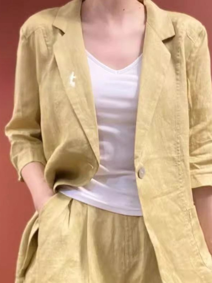 Slimming Wide Leg Short Pants  - Linen Pant Wide 评论和价格