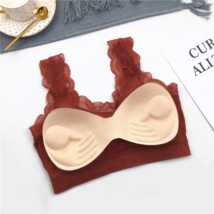 3D Sexy lace Lingerie Seamless - Bralette Triangle Set 评论和价格