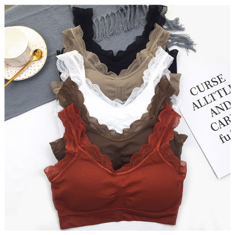 3D Sexy lace Lingerie Seamless - Bralette Triangle Set 评论和价格