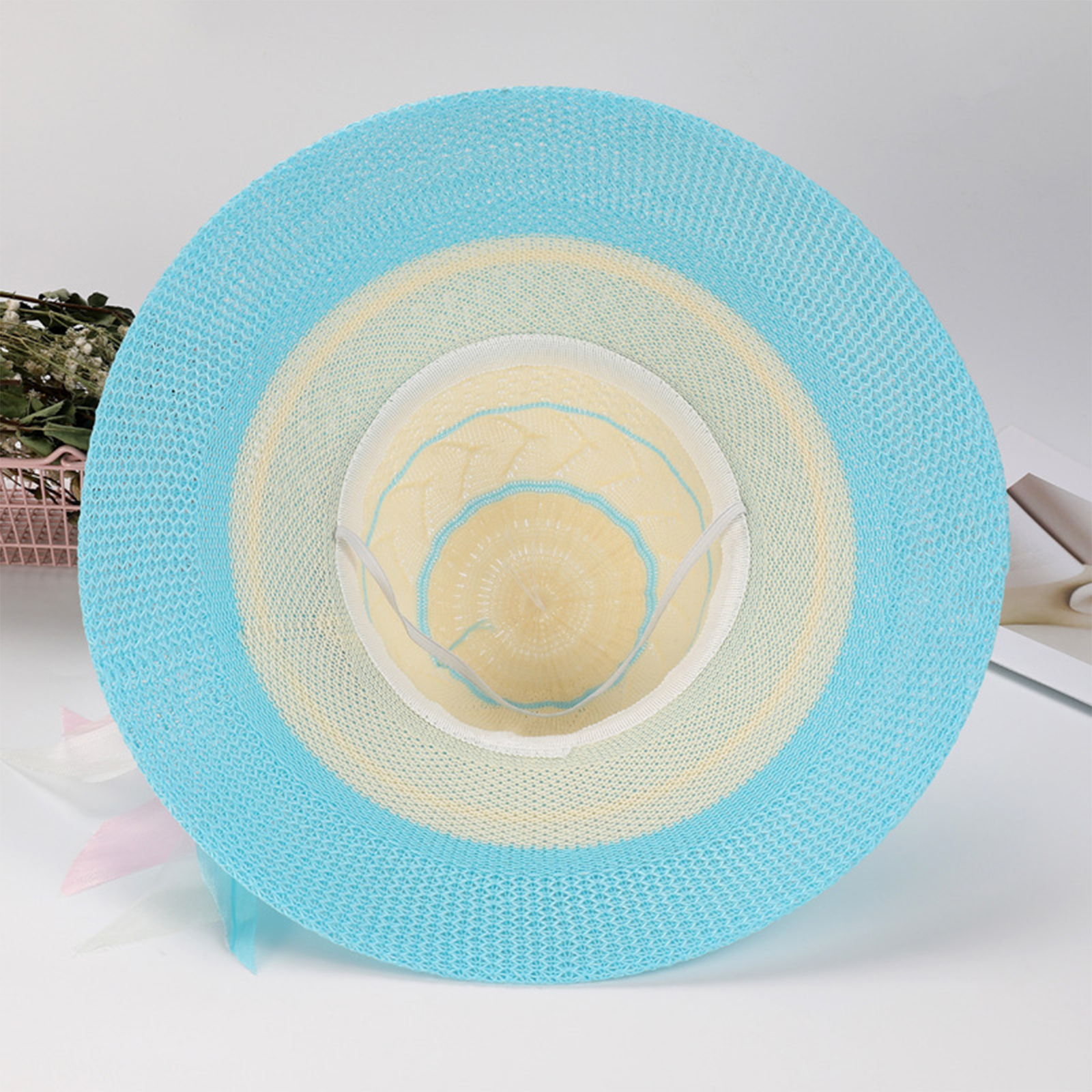 Women Bow Sun Hat Cloche Hat S - Hat Floppy Wide 评论和价格