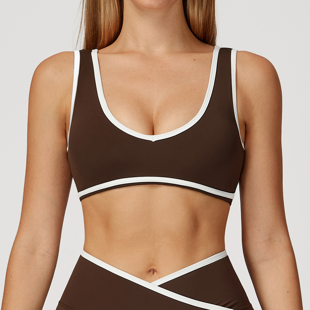 V-Neck Sports Bra Women Top Pu - Crop Top Crochet 评论和价格