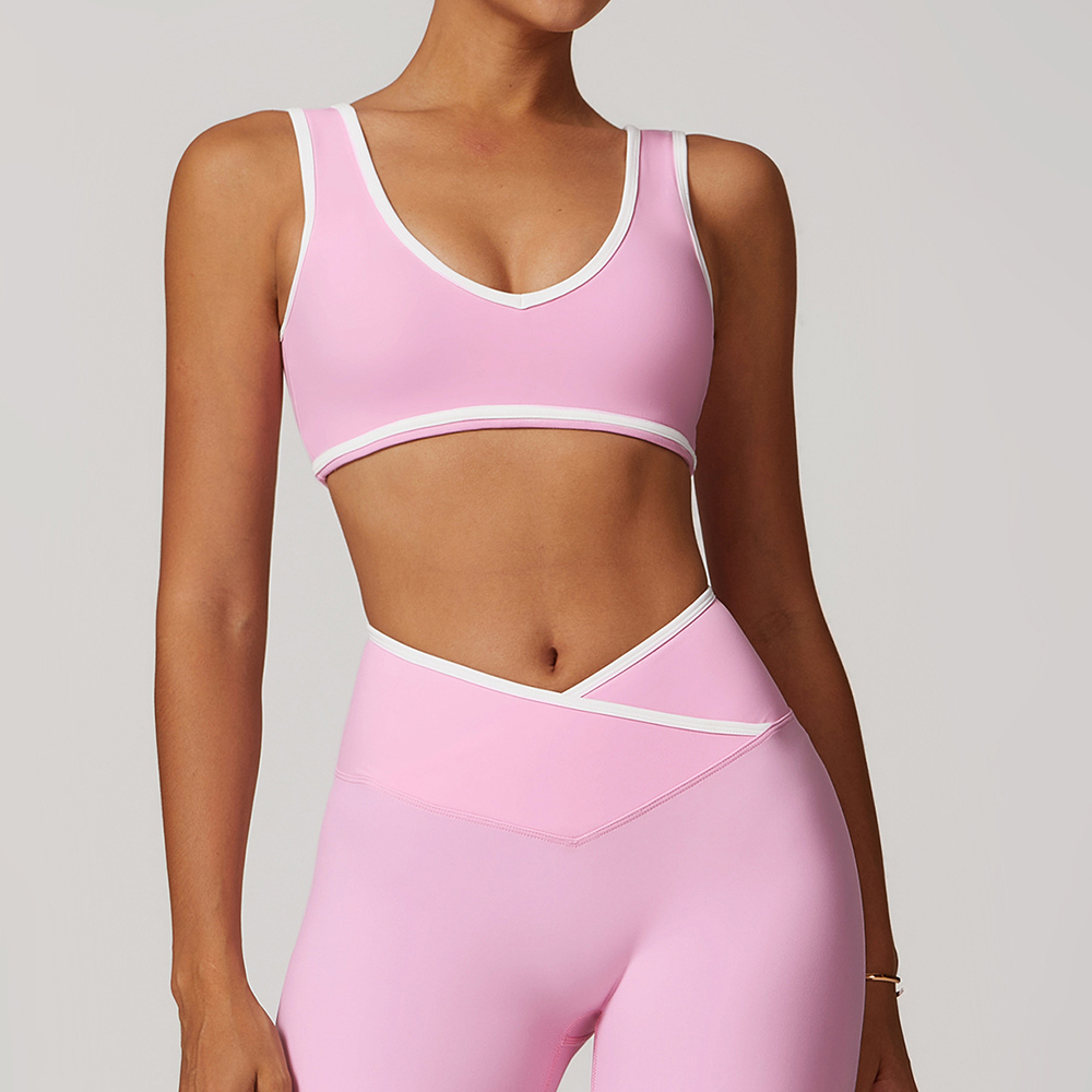 V-Neck Sports Bra Women Top Pu - Crop Top Crochet 评论和价格