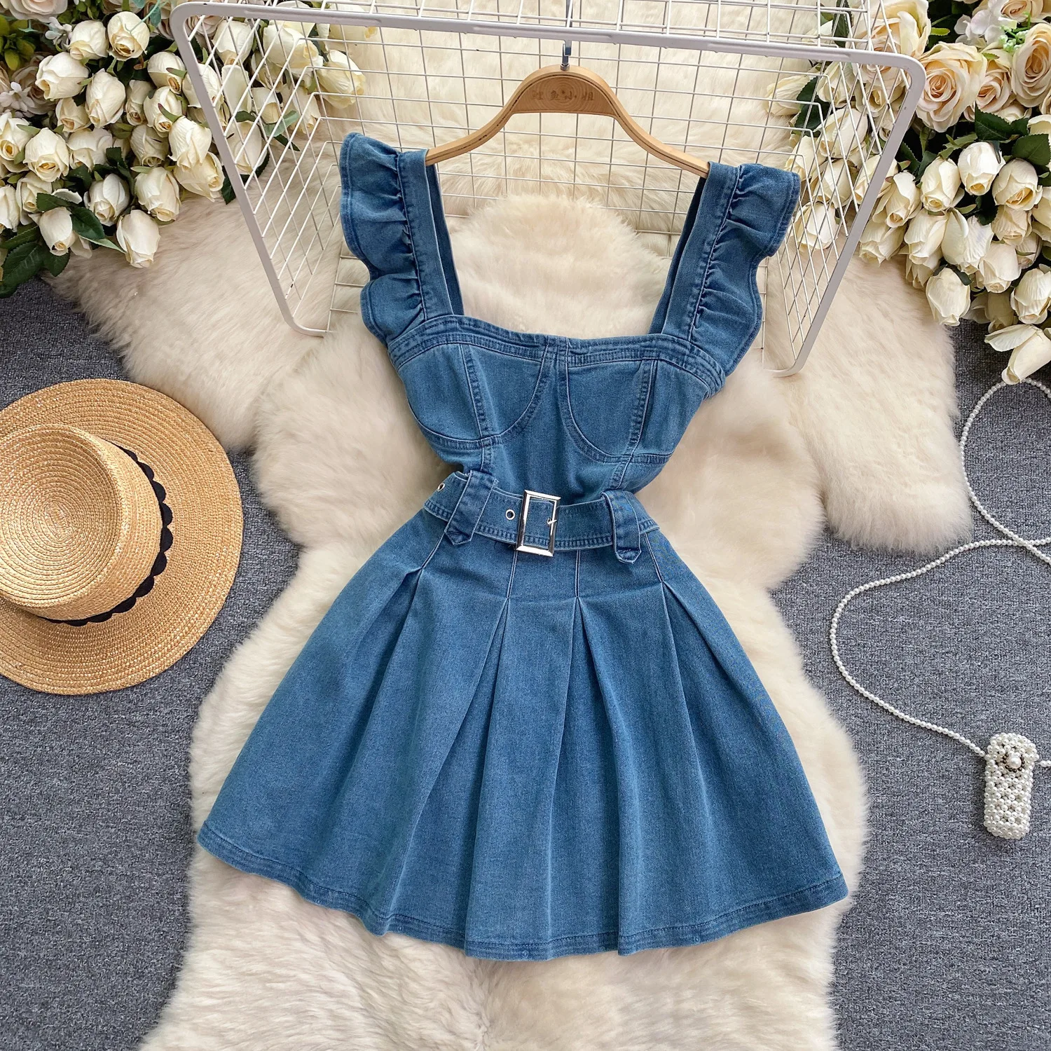 Korean Version of The College  - Maxi Dress Halter 评论和价格