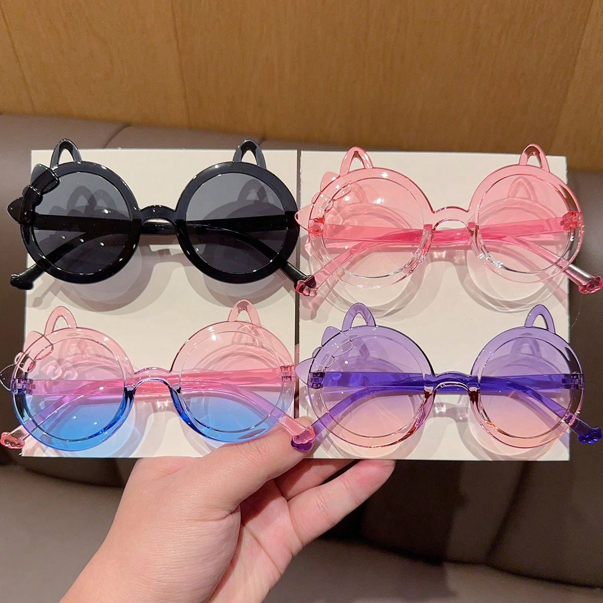 2/4Pcs 2025 Newest Cute Fashio - Sunglasses Cat Eye 评论和价格