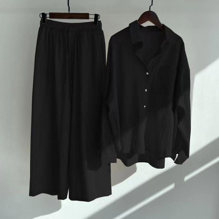 Women Cotton Linen 2 Piece Set - Linen Pant Wide 评论和价格