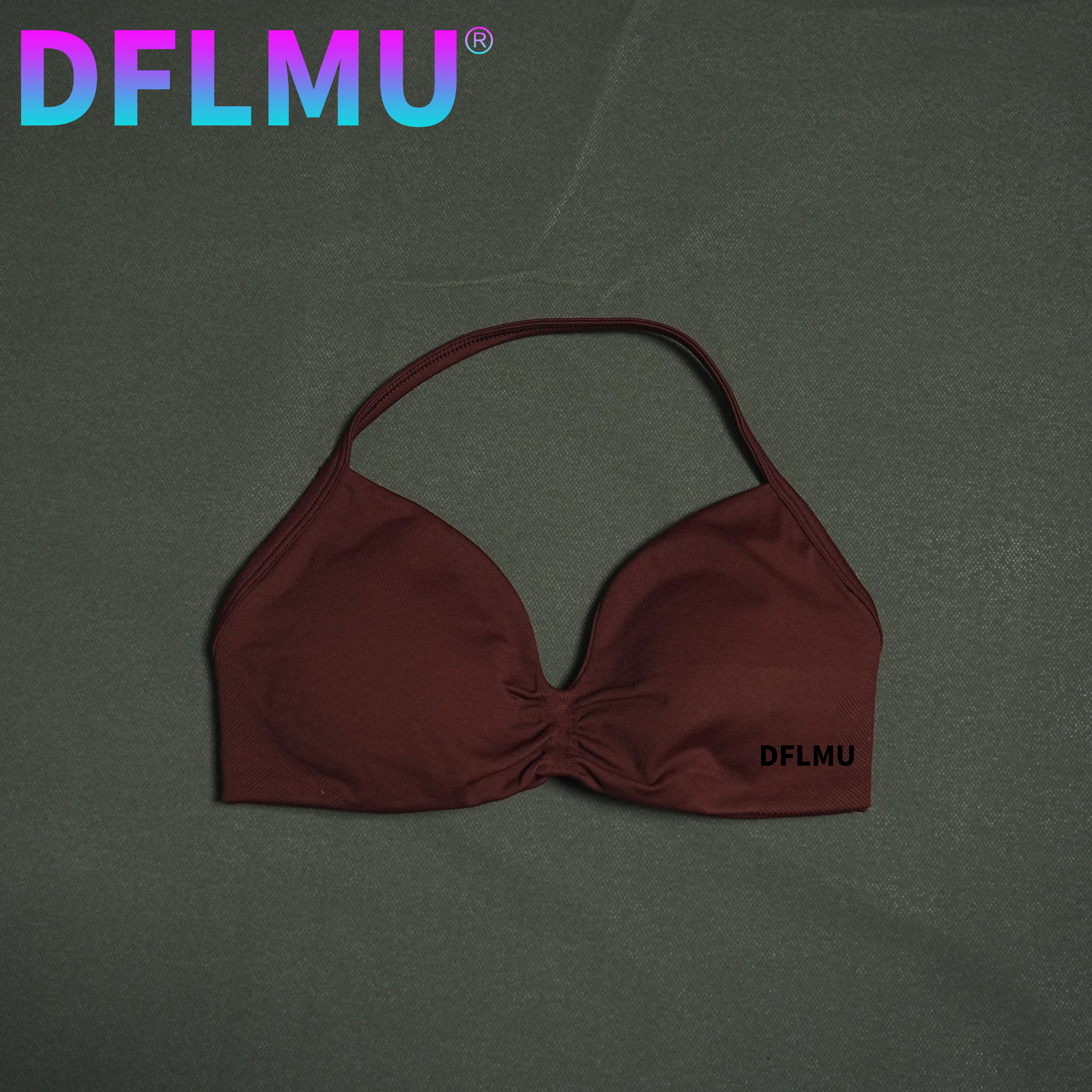 DFLMU Women Halter Sports Bra  - Crop Top Crochet 评论和价格