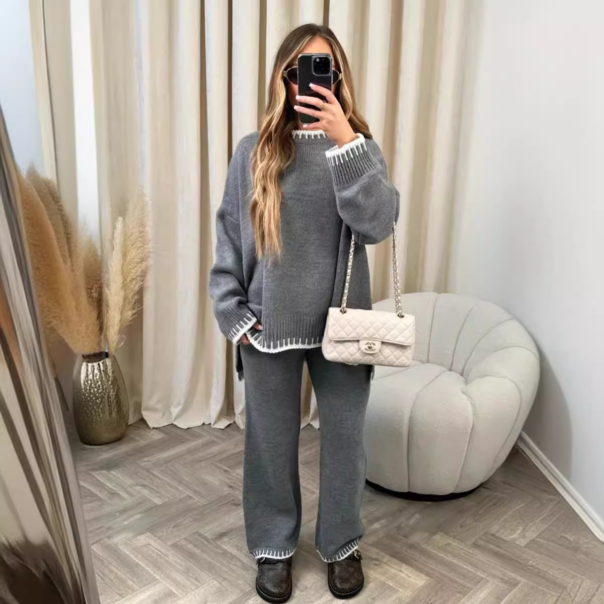 Women Wide Leg Pant Sets Two P - Linen Pant Wide 评论和价格