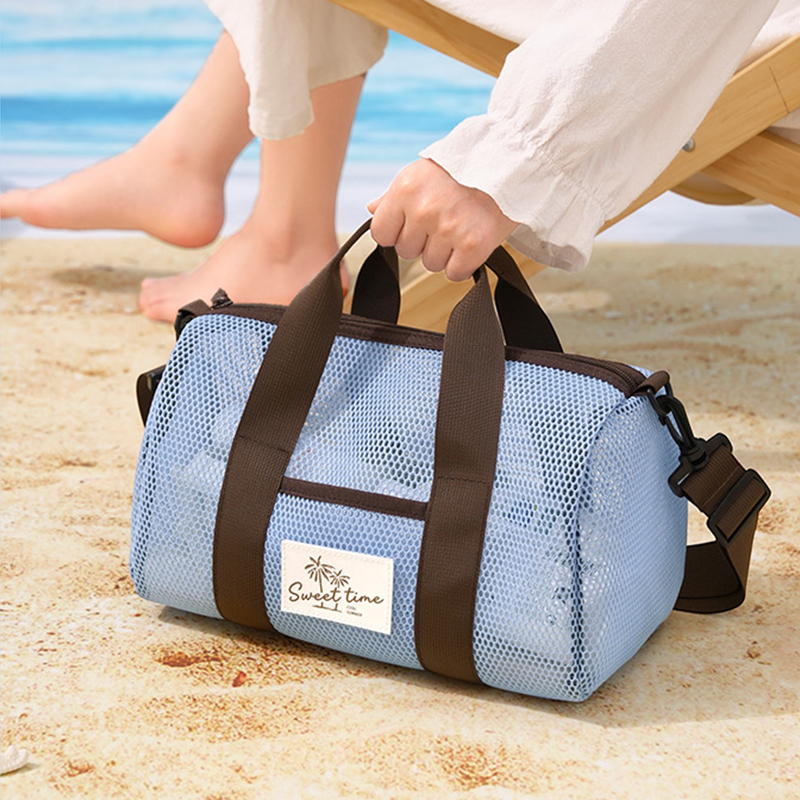 See Through Mesh Beach Bag Qui - Tote Bag Beach 评论和价格