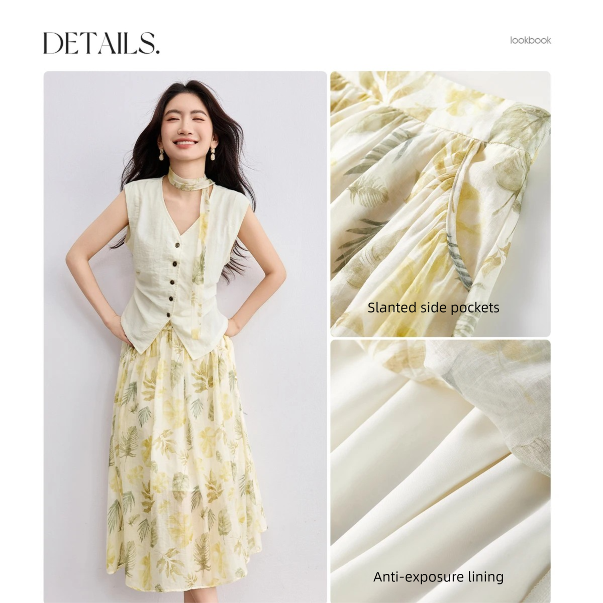 SENTUBILA Elegant Skirt Holida - Midi Skirt Floral 评论和价格