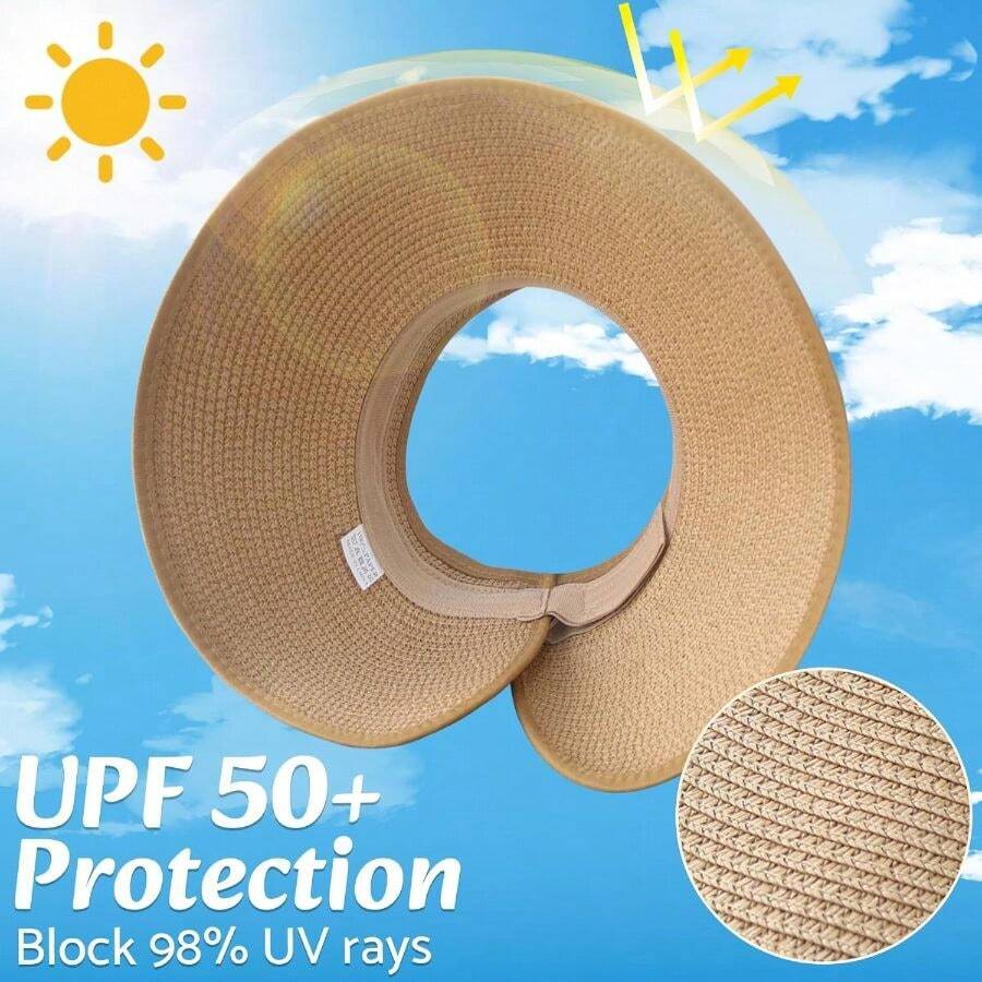 NPQQUAN Sun Visor Hats For Wom - Hat Floppy Wide 评论和价格