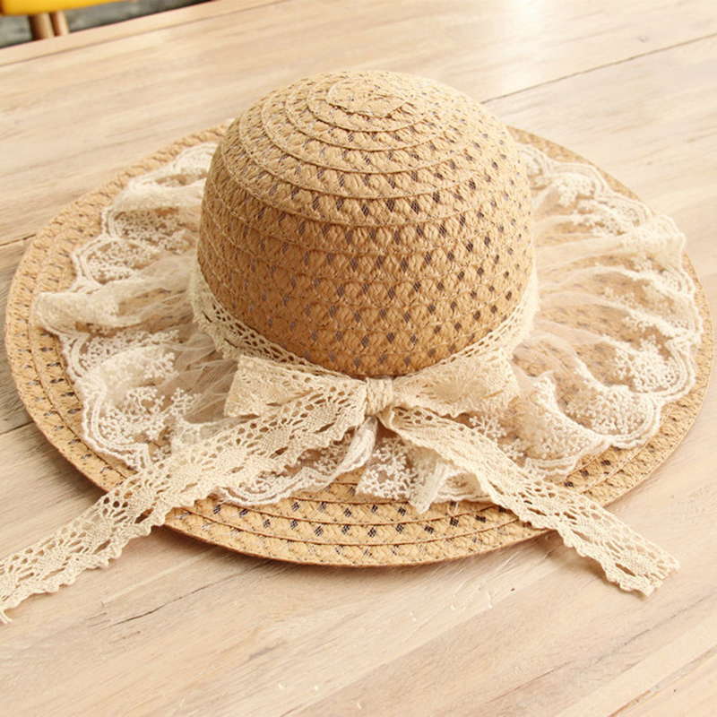Women Lace Sun Hats For  Wide  - Hat Floppy Wide 评论和价格