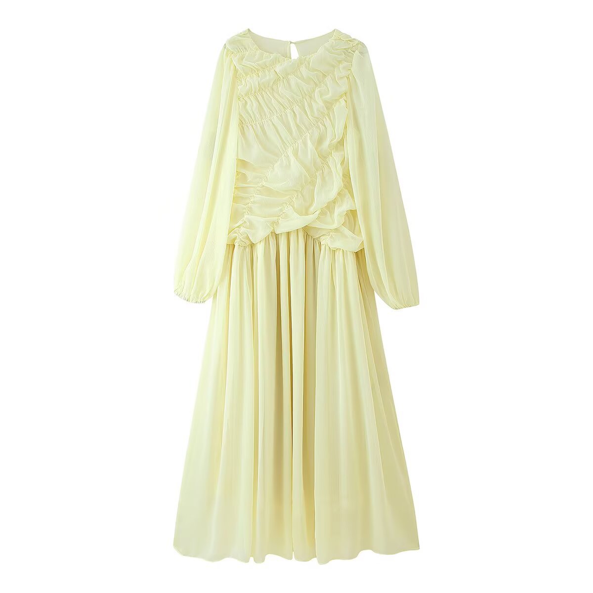 Autumn Long Sleeve Dresses 202 - Linen Dress Wrap 评论和价格