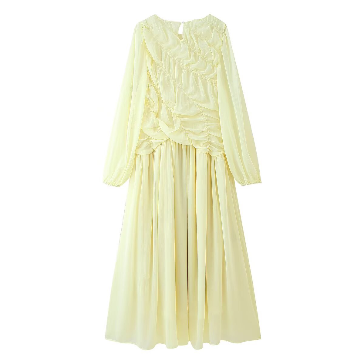 Autumn Long Sleeve Dresses 202 - Linen Dress Wrap 评论和价格