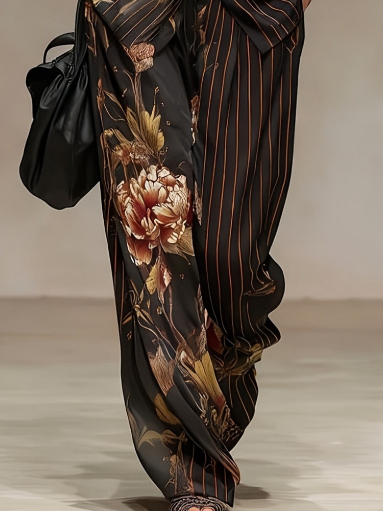 Chiffon Women Summer 2PCS Matc - Romper Floral Print 评论和价格