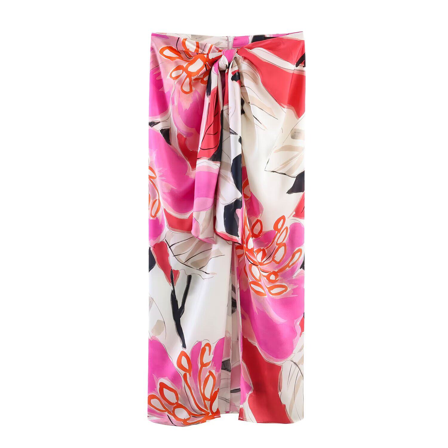 JNLEAOG Summer New Women's Sil - Midi Skirt Floral 评论和价格