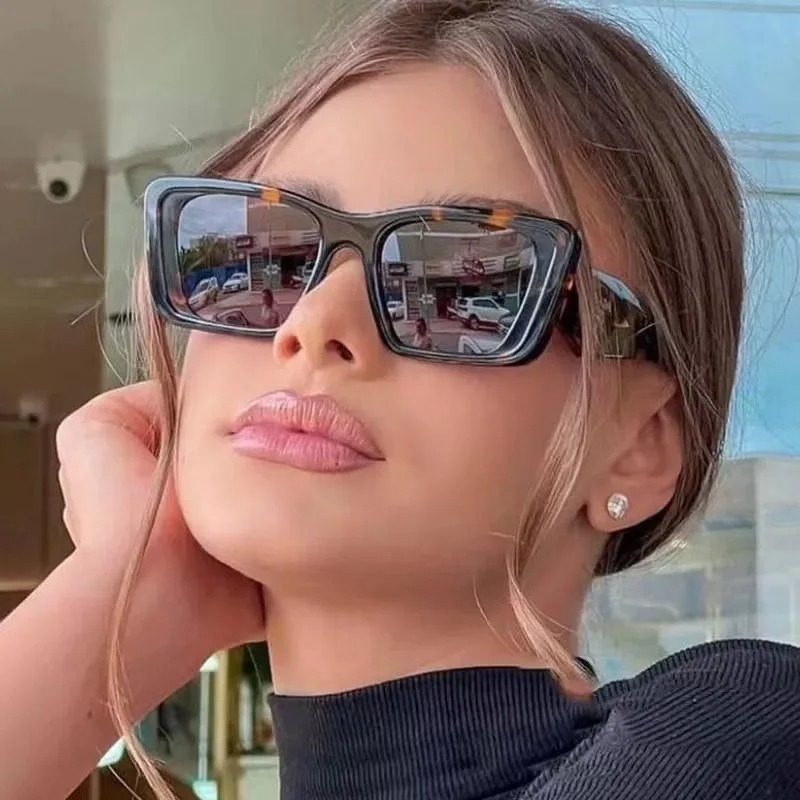 Retro Square Sunglasses Men Wo - Sunglasses Cat Eye 评论和价格