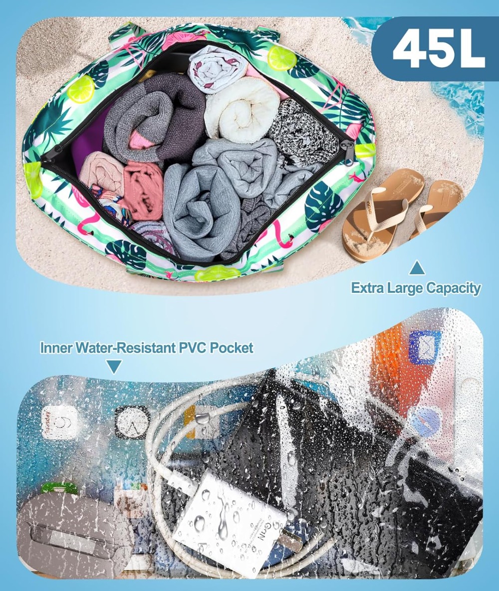 Extra Large Beach Bag Waterpro - Tote Bag Beach 评论和价格