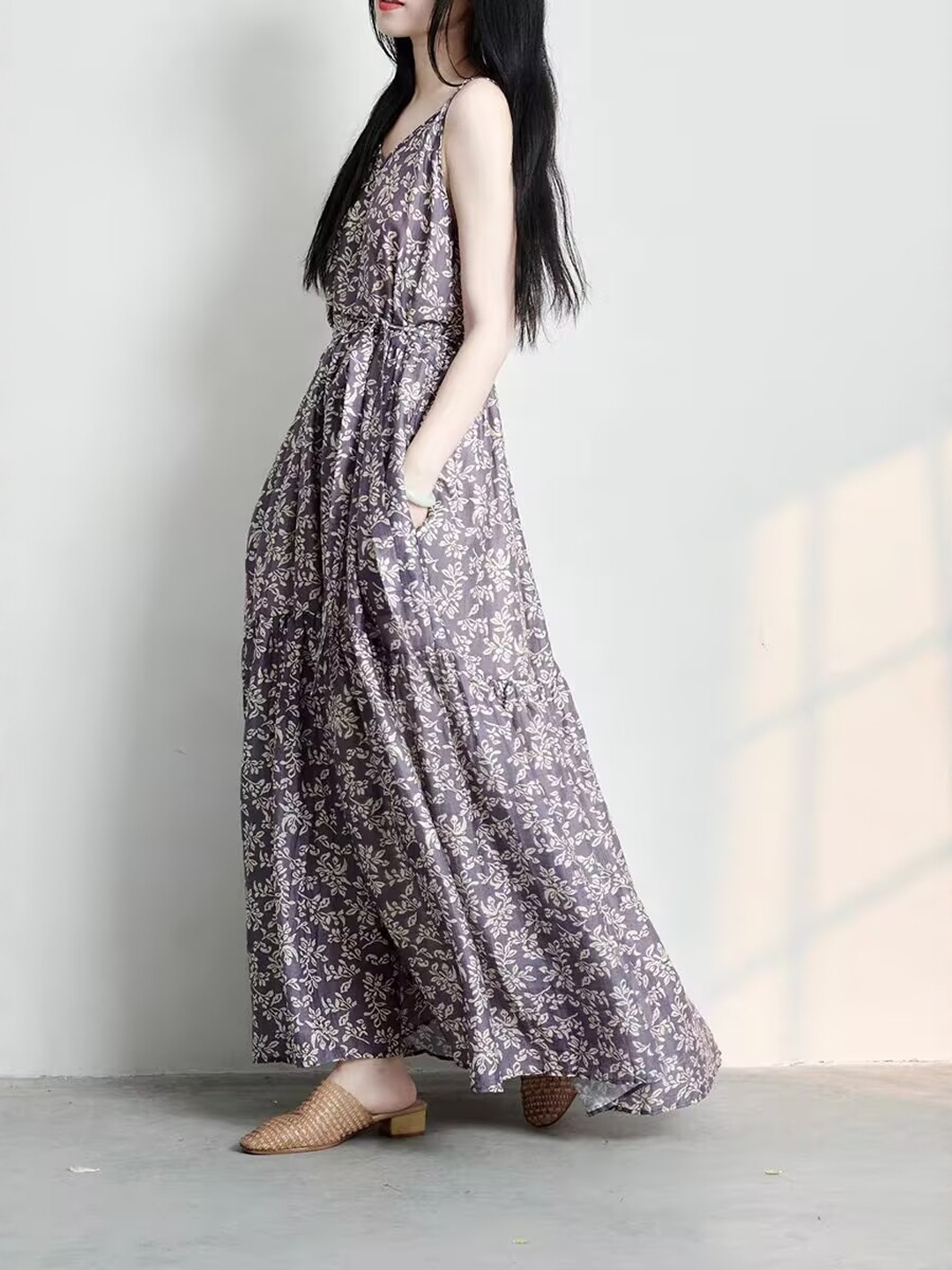 Elegant Japanese Style plus Si - Linen Dress Wrap 评论和价格