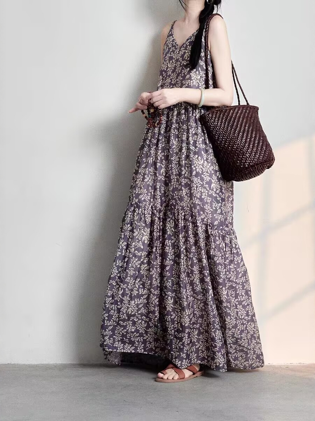 Elegant Japanese Style plus Si - Linen Dress Wrap 评论和价格
