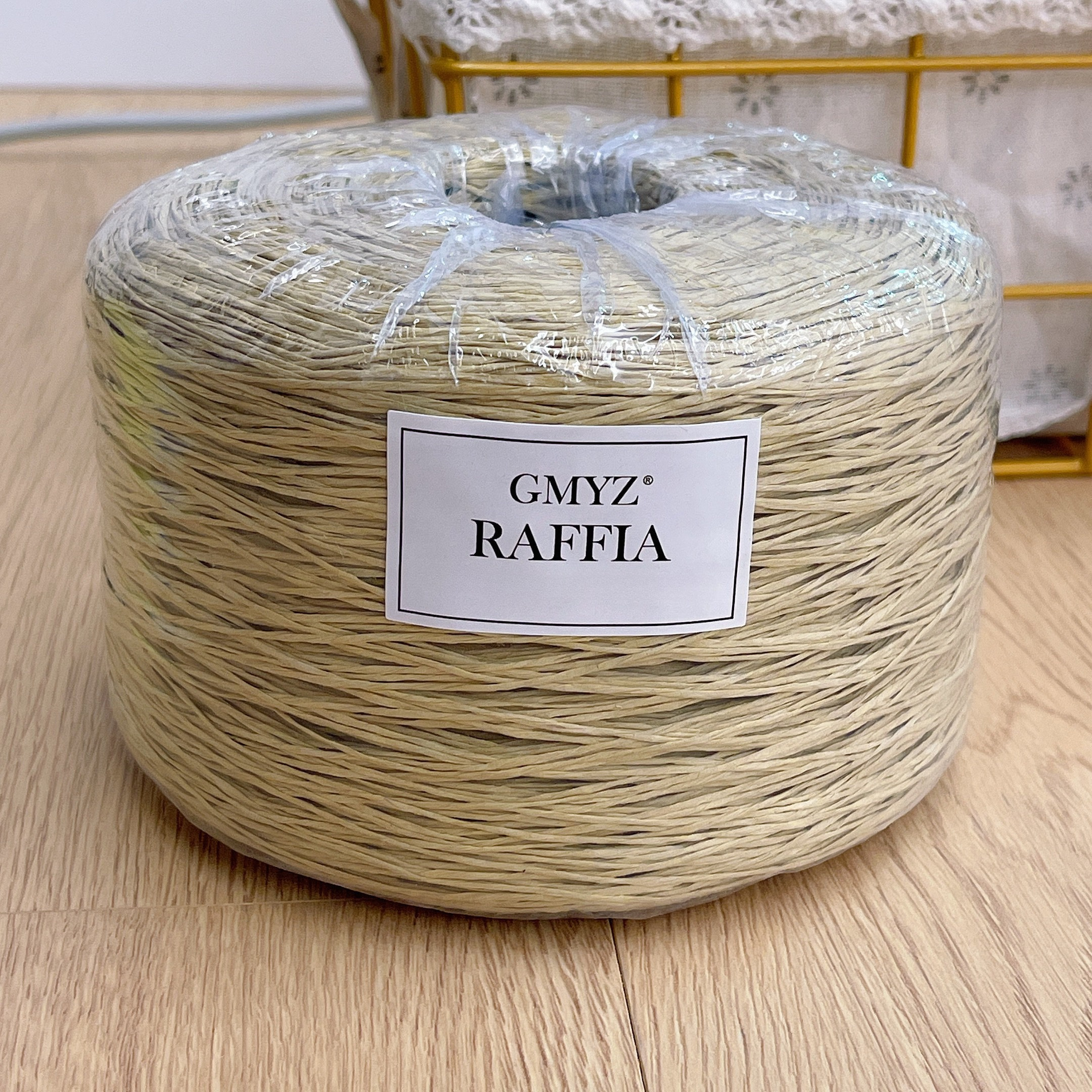Plain Raffia Yarn Natural 220g - Crochet Bag Raffia 评论和价格