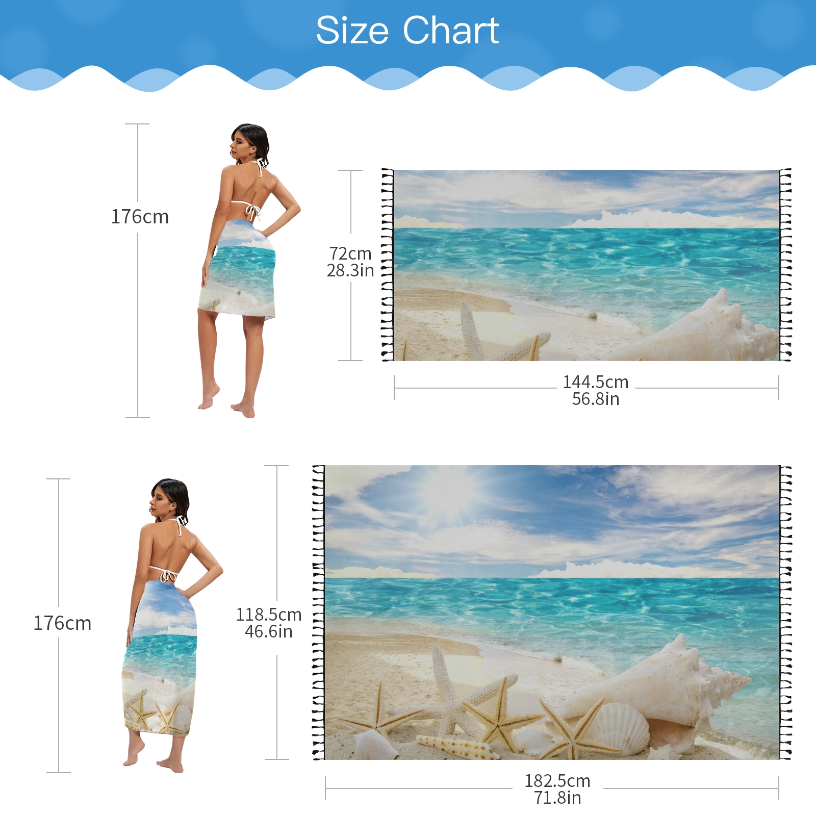 Sexy Women Chiffon Swimwear Pa - Cover Up Kaftan 评论和价格