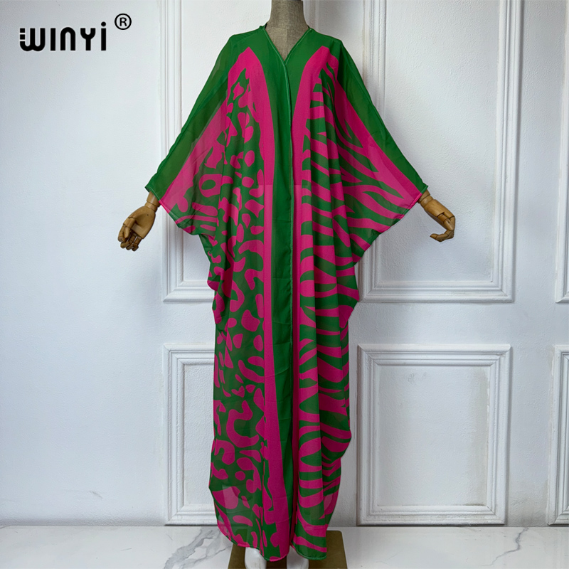 WINYI Africa Bohemia print Kim - Cover Up Kaftan 评论和价格
