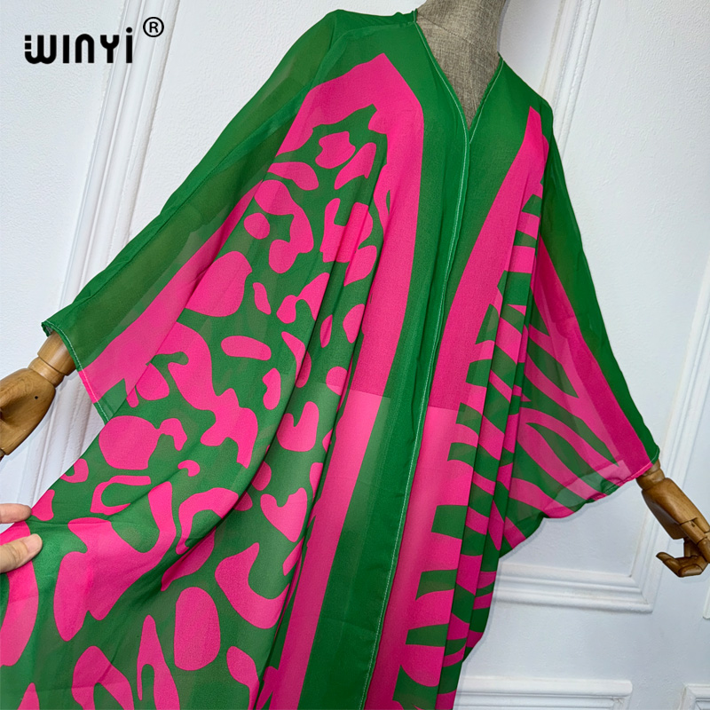 WINYI Africa Bohemia print Kim - Cover Up Kaftan 评论和价格