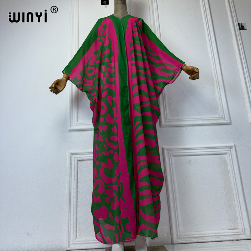 WINYI Africa Bohemia print Kim - Cover Up Kaftan 评论和价格