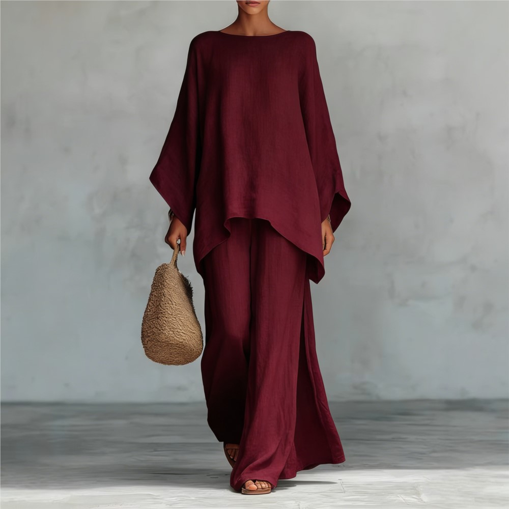 Fashion Linen Loose Long-sleev - Linen Pant Wide 评论和价格