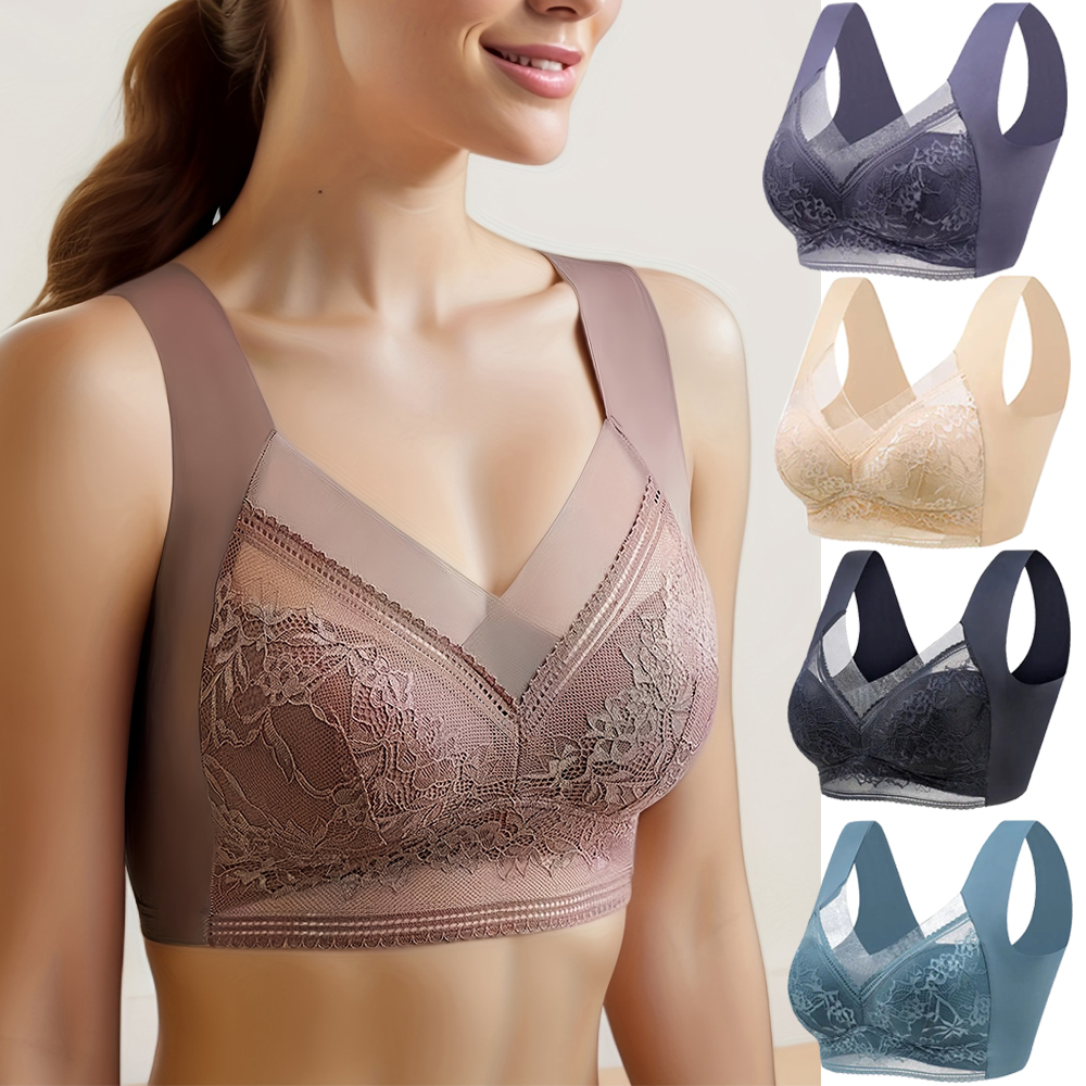 L-6L Women Large Bra Push Up I - Bralette Triangle Set 评论和价格