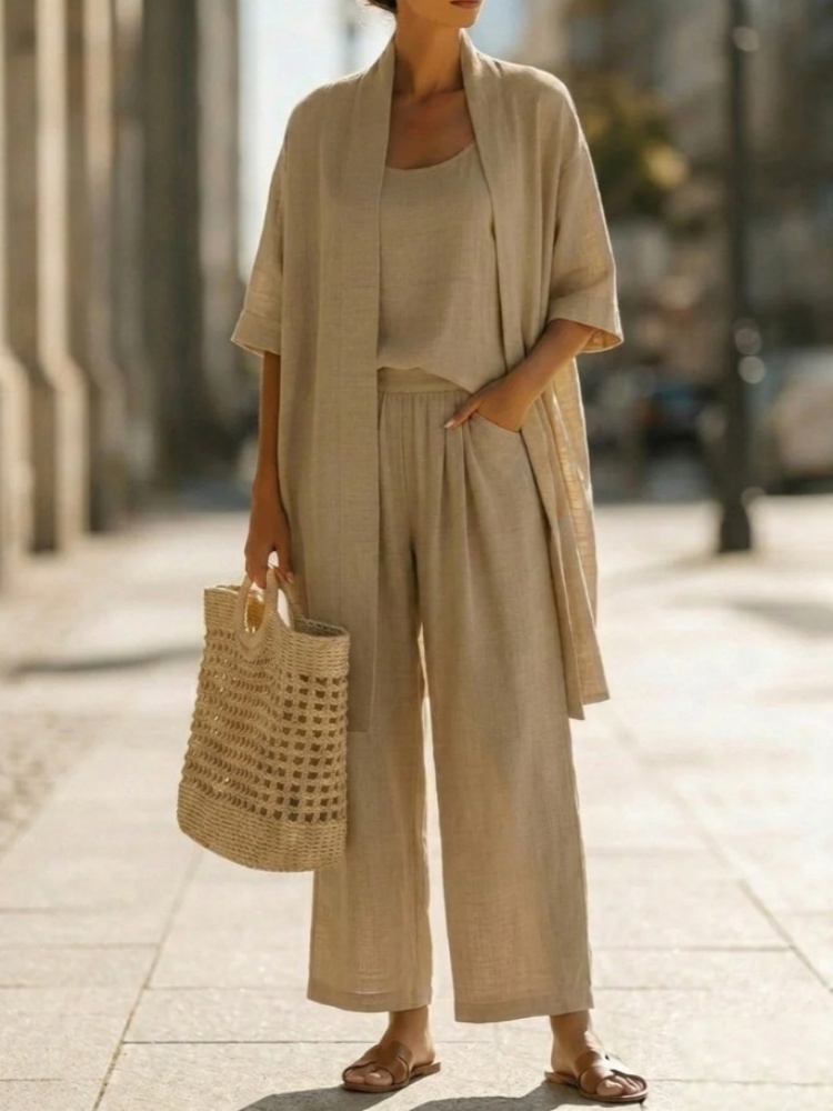 Casual Solid Cotton Linen Loos - Linen Pant Wide 评论和价格