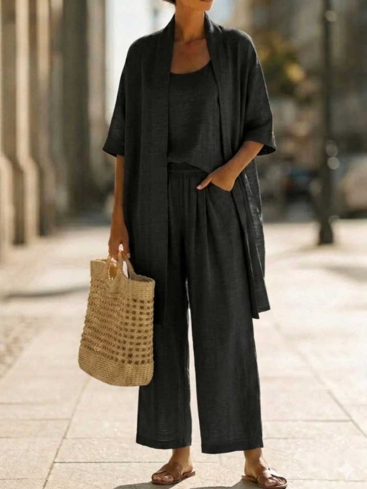 Casual Solid Cotton Linen Loos - Linen Pant Wide 评论和价格