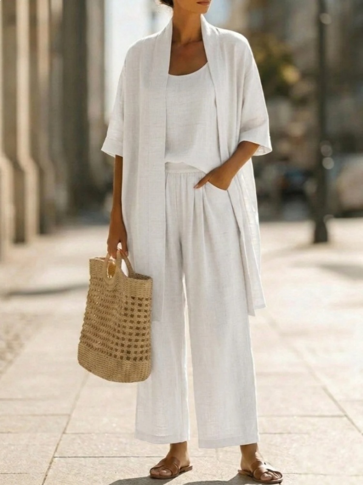 Casual Solid Cotton Linen Loos - Linen Pant Wide 评论和价格
