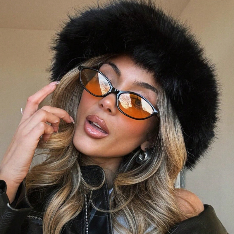 Retro Oval Frame Sunglasses Fa - Sunglasses Cat Eye 评论和价格
